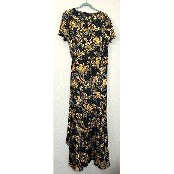 Baltic Born Floral True Wrap Maxi Dress Plus Size 3X High Low Wedding Romantic - Picture 3 of 16